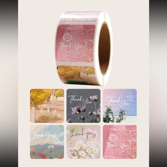 500pcs Thank You Sticker for business Sticker - Picture 1 of 2